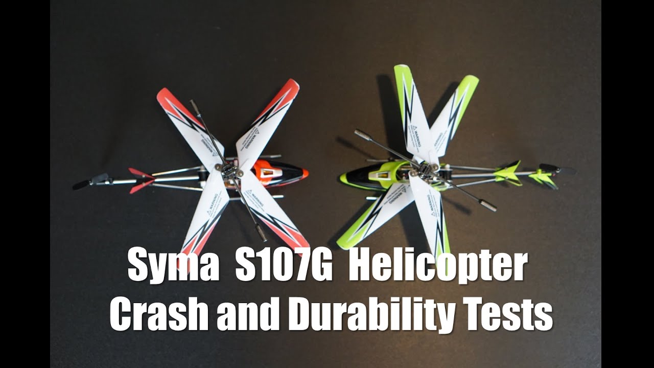 Half Chrome: Syma S107G Helicopter Flights, crashes and tests