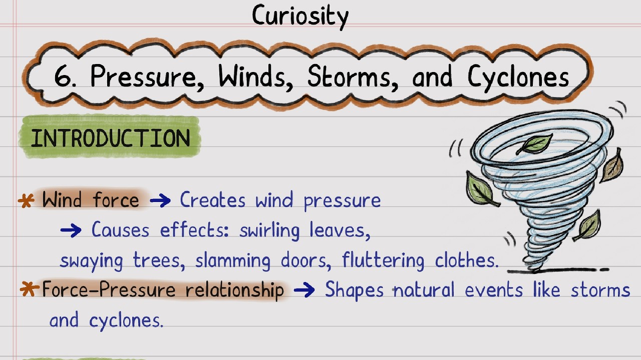 📝FREE Notes | Pressure, Winds, Storms, and Cyclones | Class 8 Science | NCERT | Self-Study Notes