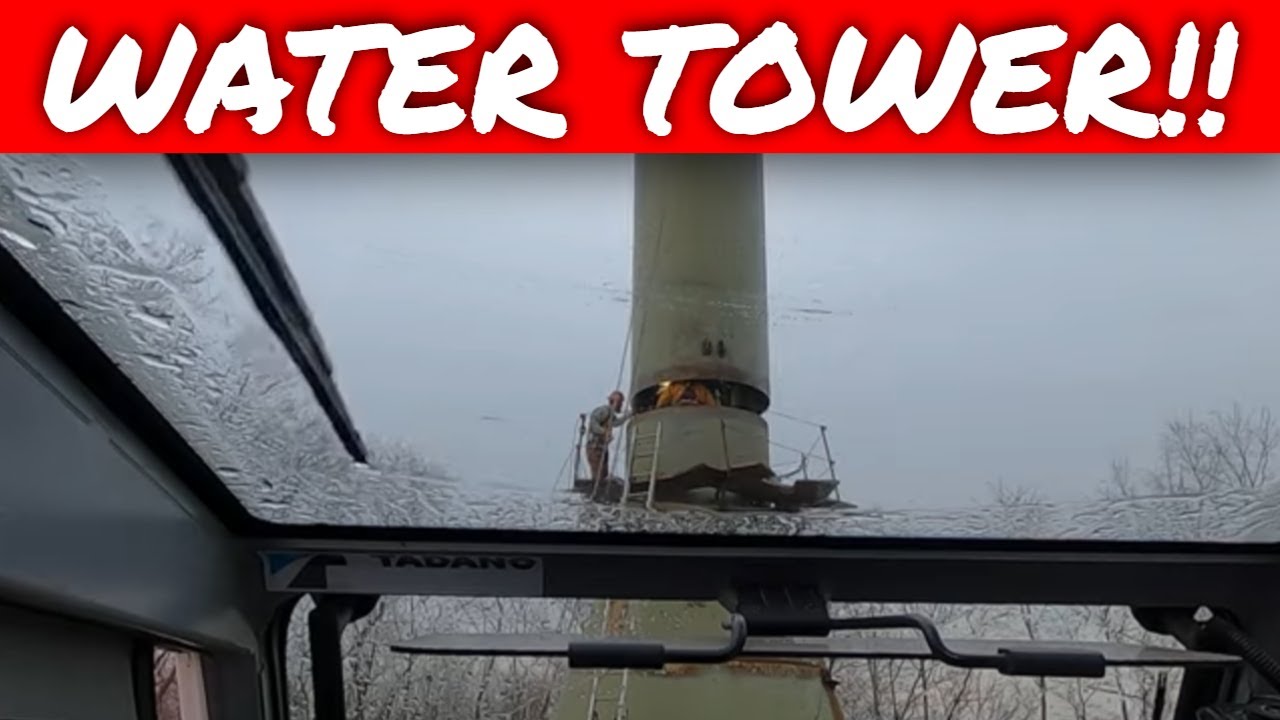 Building A Water Tower | Tandem Crane Lift