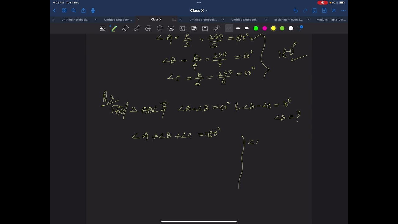 Triangles Important Questions for Competitive Exams