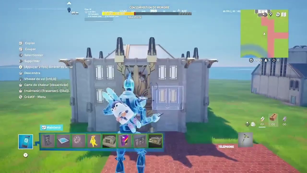 Fortnite Ville suite 2 et on commence la tour horloge