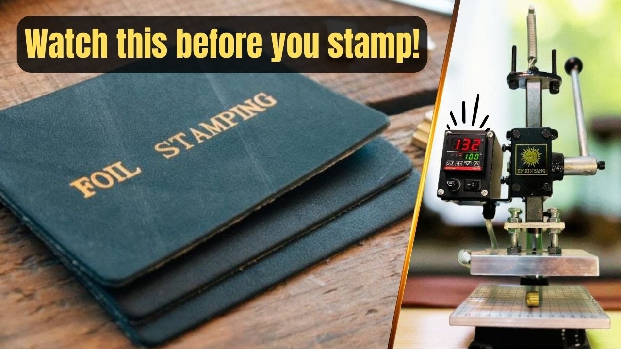 Hot Foil Stamping Machine Review for Leather: Tips, Embossing & Foiling Guide | Haya Leather Craft