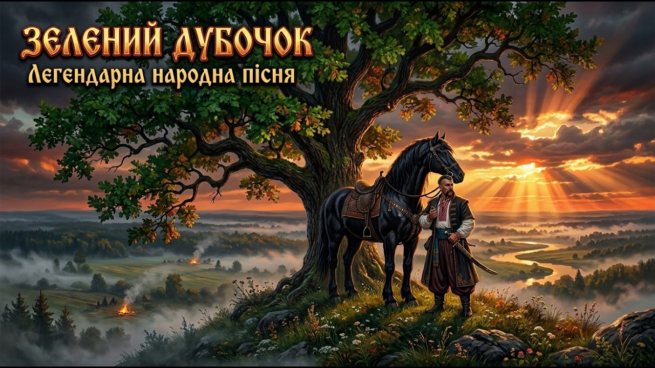 🥀Зелений дубочок — українська народна пісня про кохання, долю та щирі розмови з конем.🌿