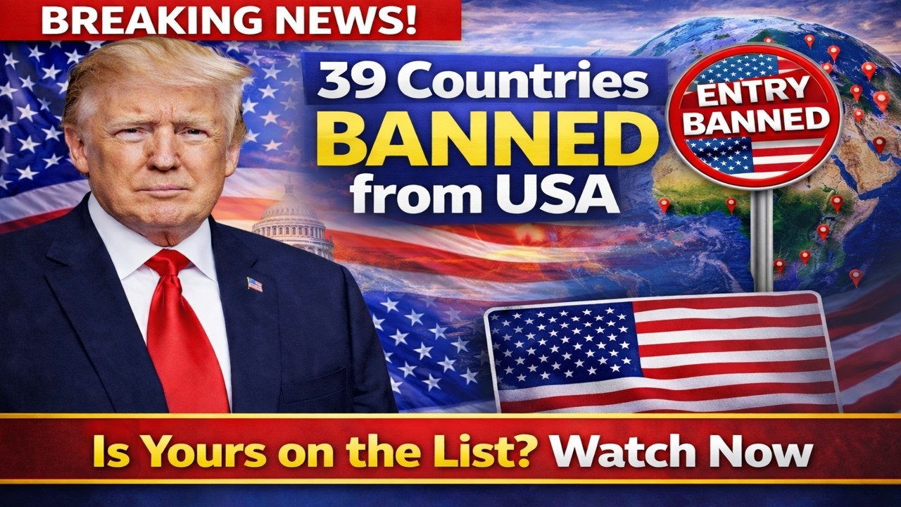 🚨BREAKING NAWS 39 Countries BANNED from USA – Is Yours on the List  (Watch Now)