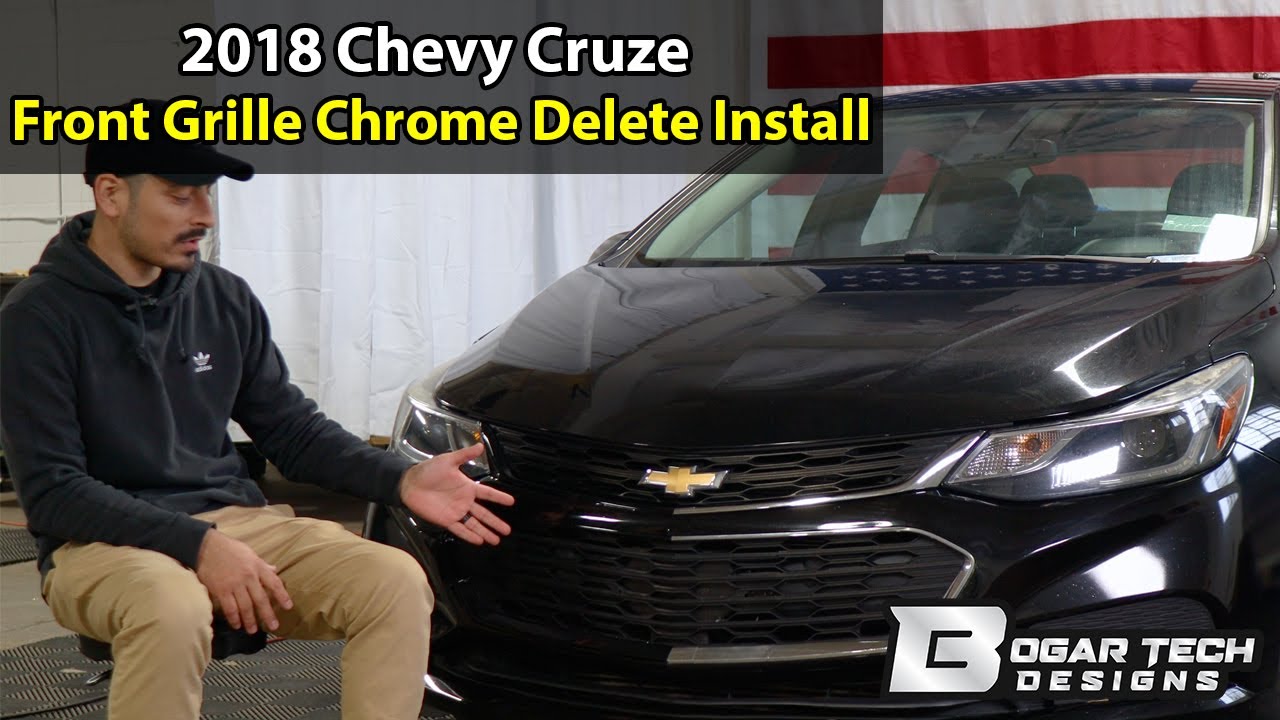 Chevrolet Cruze 2016-2018 Front Grille Chrome Delete Install