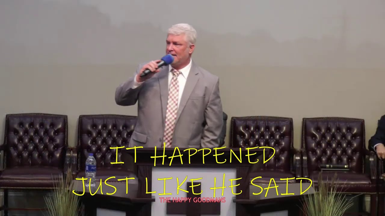 It Happened Just Like He Said (Evening Light Tabernacle)