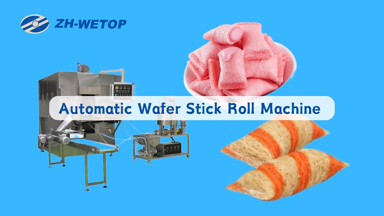 Automatic Four Ribbons/Four lanes wafer Stick Roll Machine