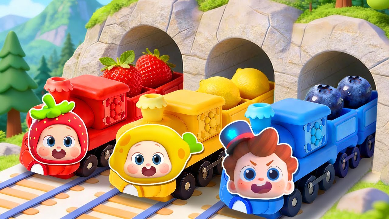 シュッシュッポッポ🚃カラフルなきしゃ、はしれ | 色を学ぶ | イエス！ネオ | 赤ちゃんが喜ぶ歌 | 童謡 | アニメ | 動画 | ベビーバス| BabyBus