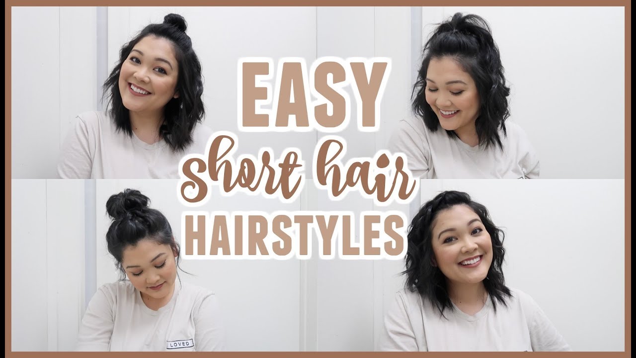 EASY Short Hair Hairstyles // Especially for Layered Hair