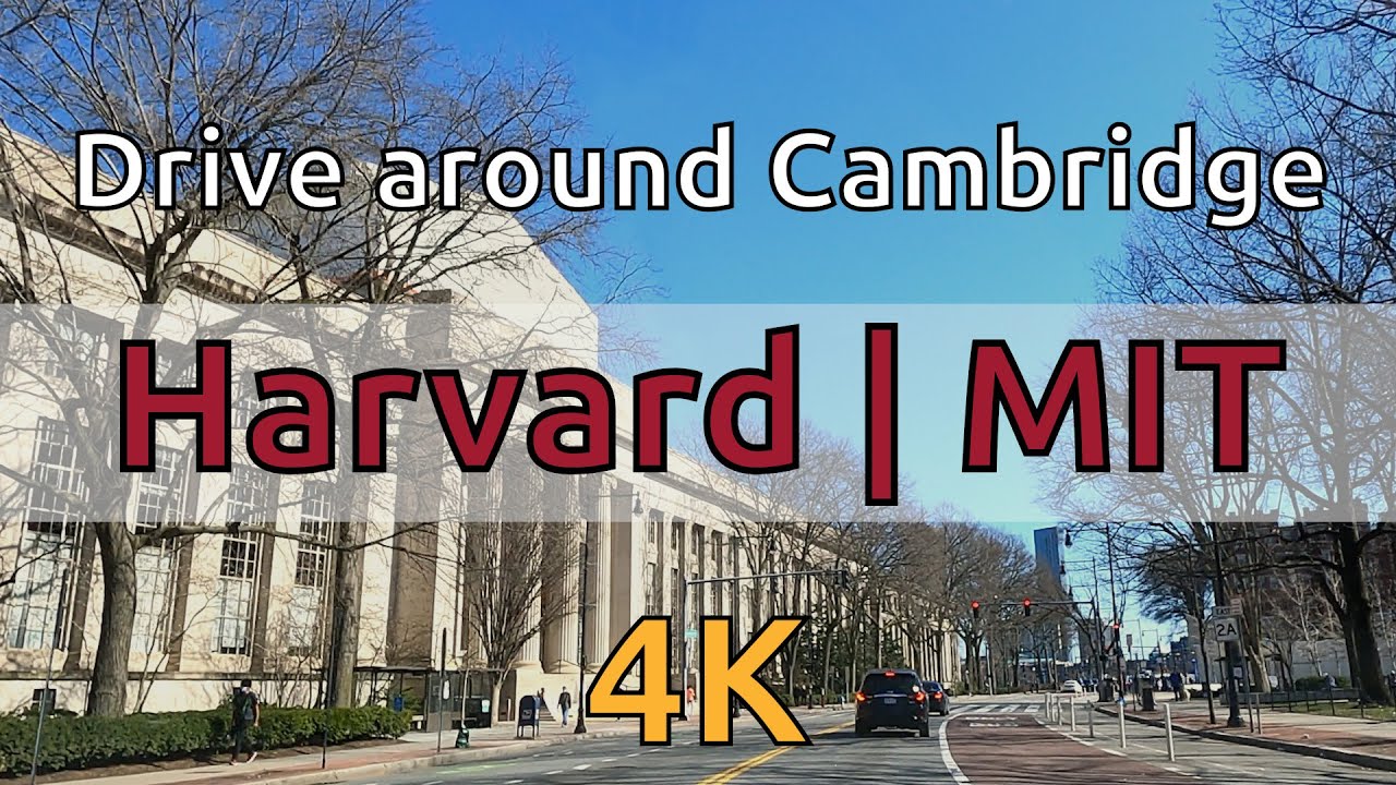 Drive around Cambridge in 4K | Harvard, MIT, Charles River