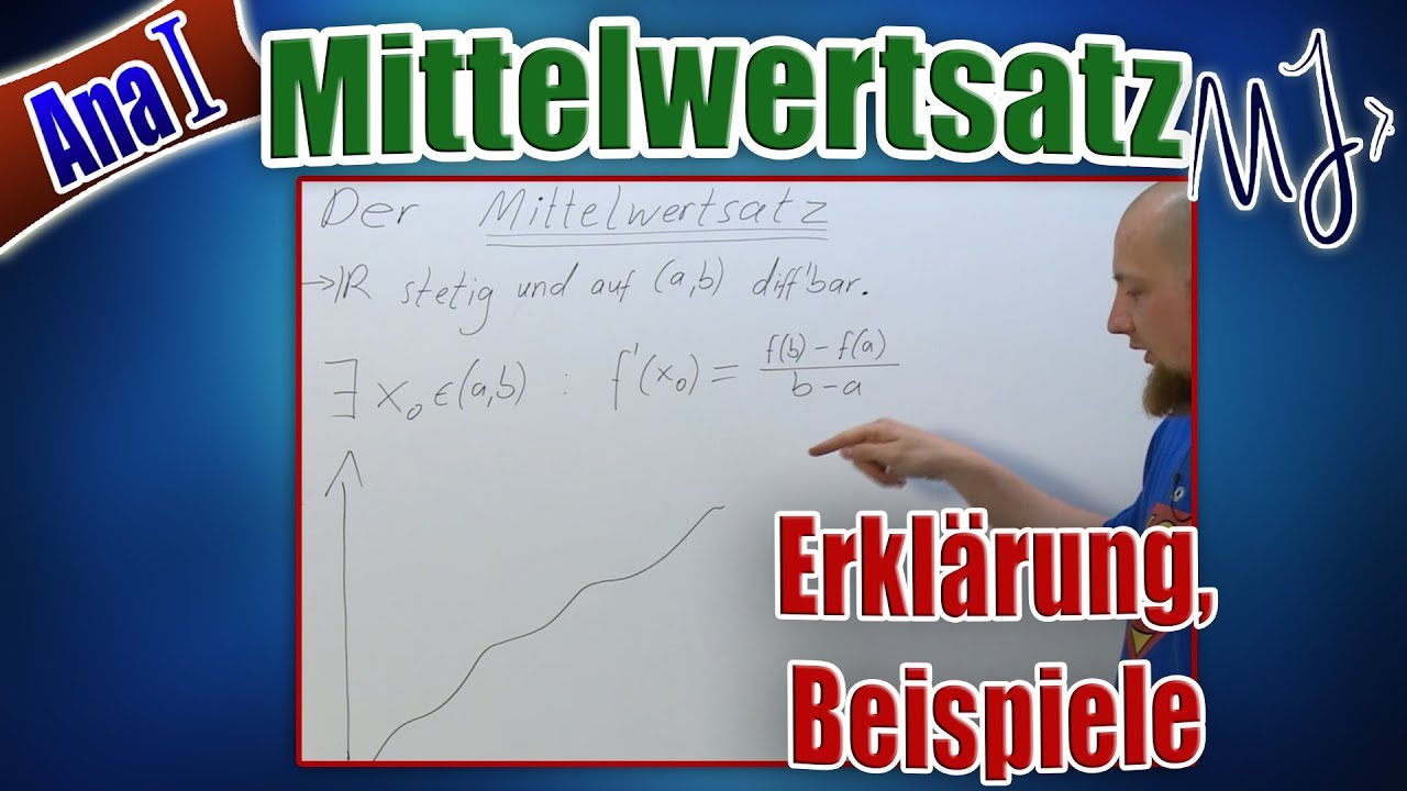 Mittelwertsatz der Differentialrechnung - Erklärung, Beispiele und Anwendung