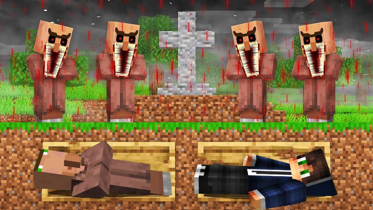 Ukleti Villageri Su Nas Zive Zakopali u Kovcegu u Minecraftu