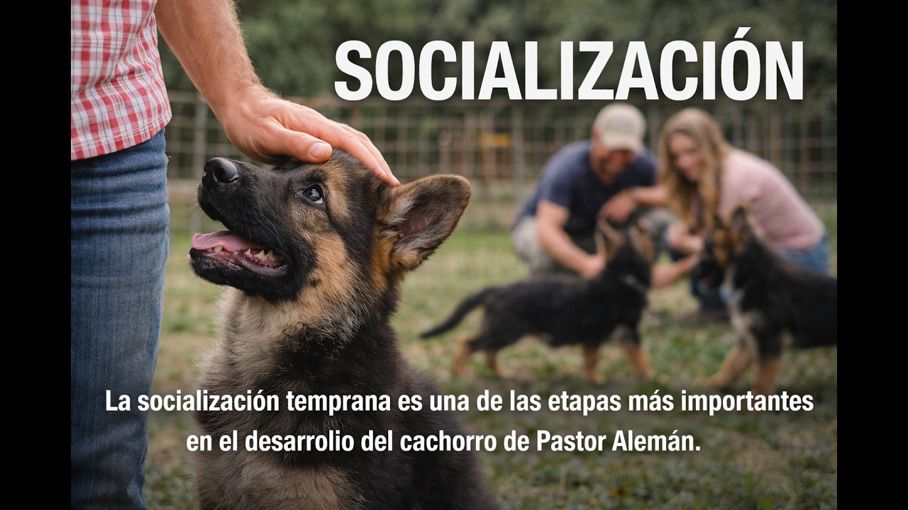 Socialización Cachorros Pastor Alemán Coto de Lobos