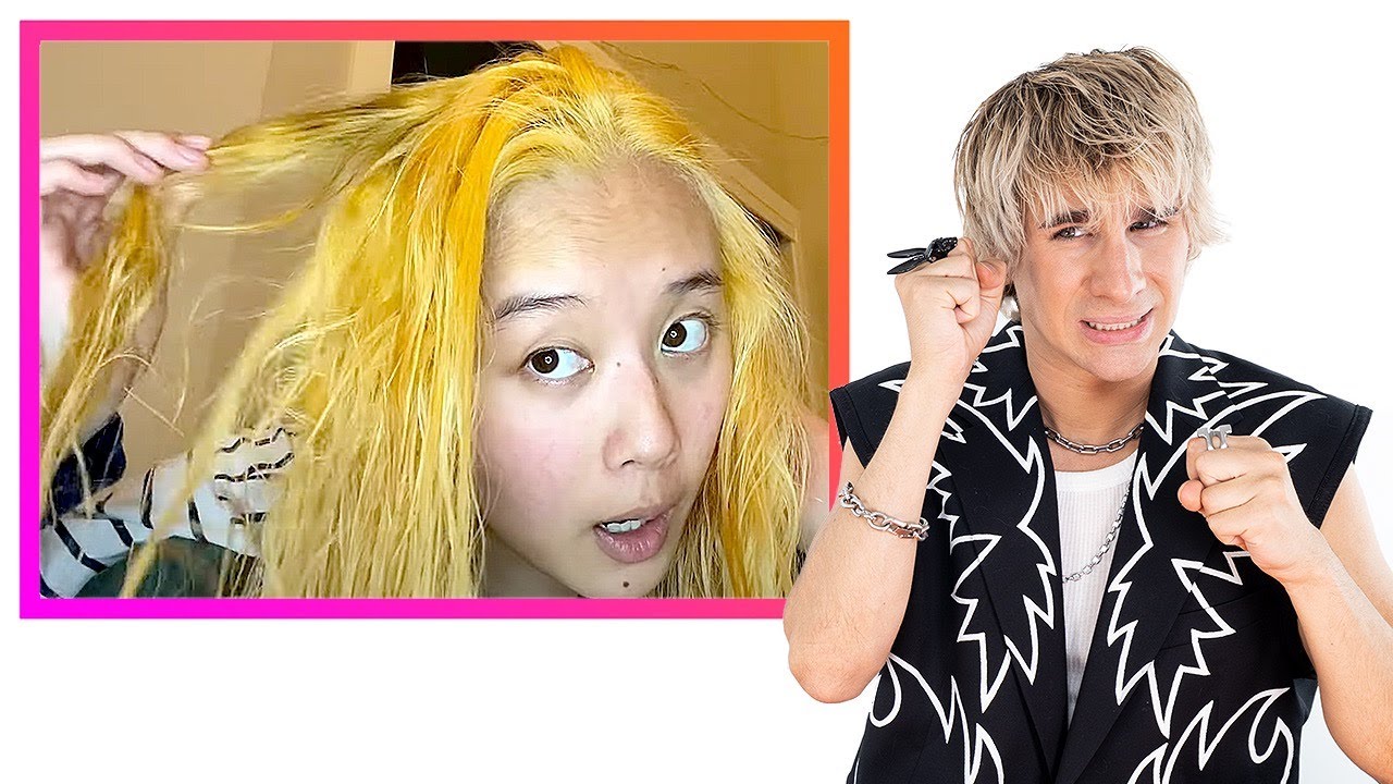 Hairdresser reacts to people bleaching their hair 4 TIMES IN A ROW