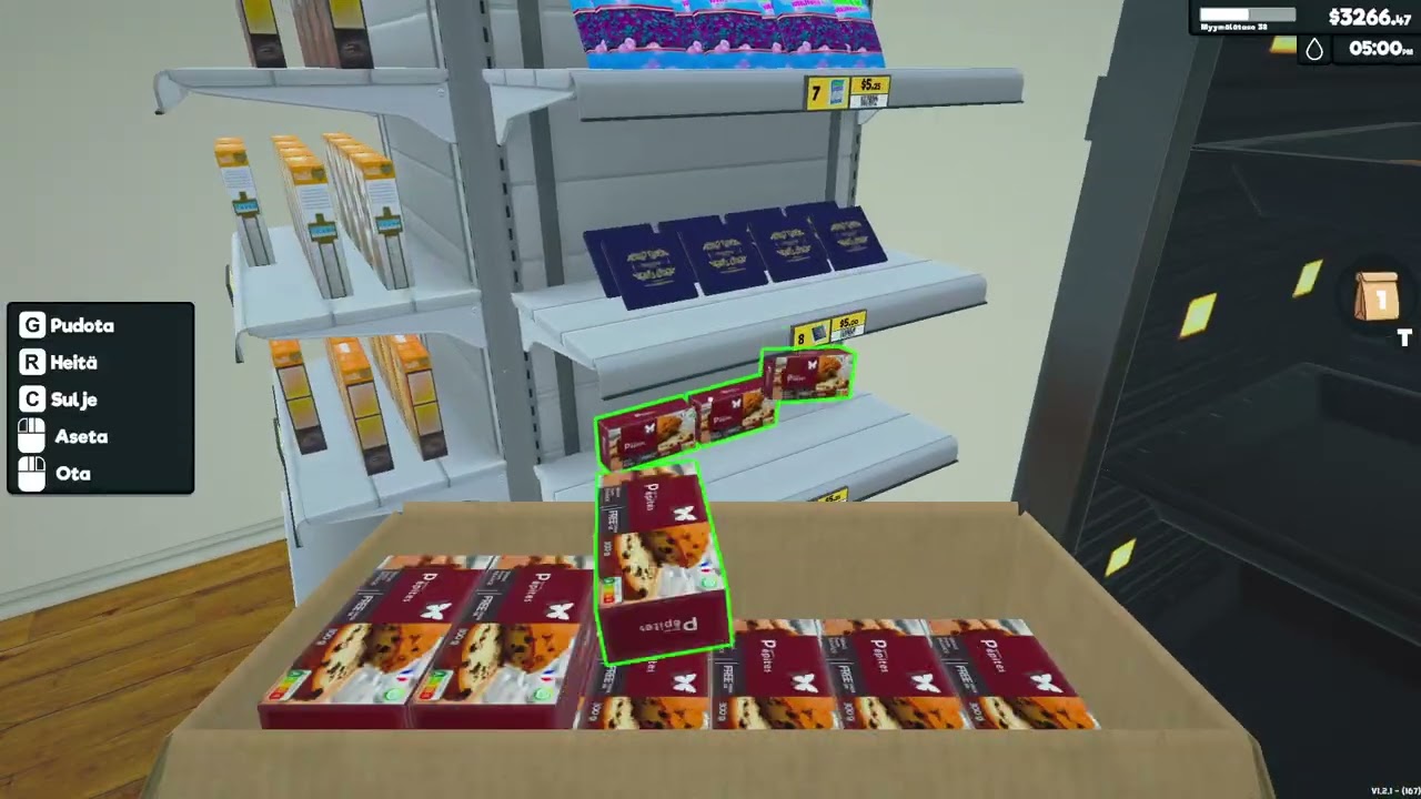 Supermarket simulator #5. Ostin paisto pisto DLC.