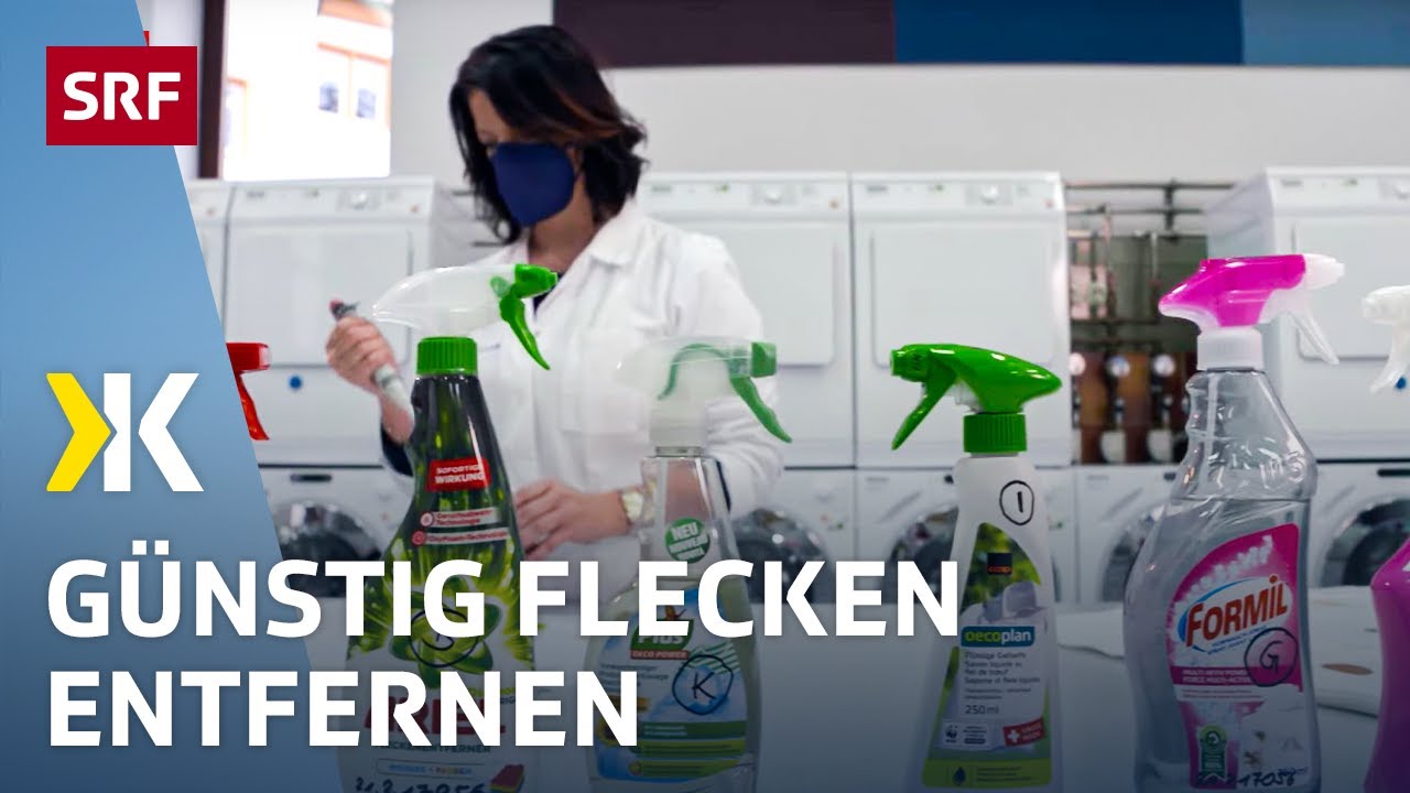 Fleckenentferner im Test: Auch günstige schneiden gut ab | 2022 | Kassensturz | SRF