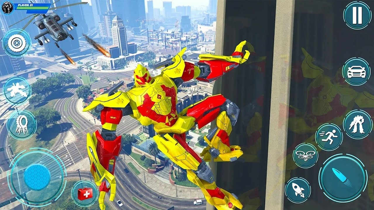 Rope hero Games: Spider Robot | Gameplay