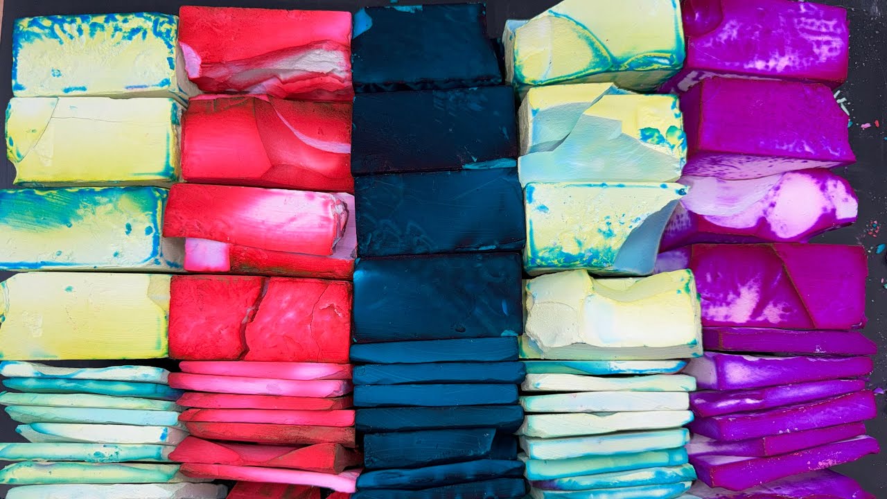Green and Pink Dyed shades in Soft Blocks and Thins