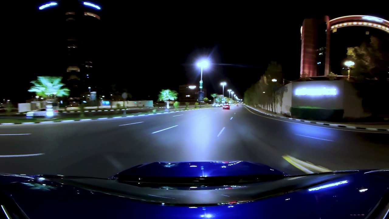 360 Khobar to Dammam of King Faisal Road night طريق الخبر الدمام شارع الملك فيصل ليلا