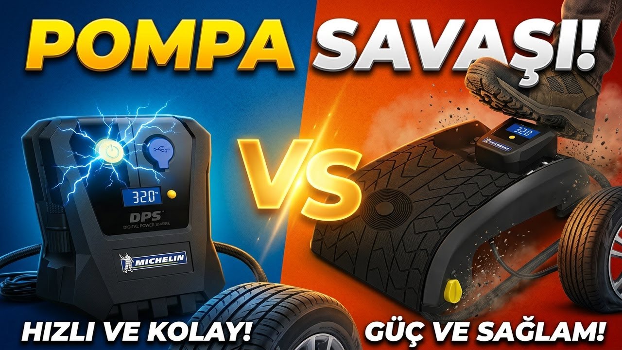 Michelin MC12264 Elektrikli Pompa Tanıtımı ve Ayak Pompası Karşılaştırması