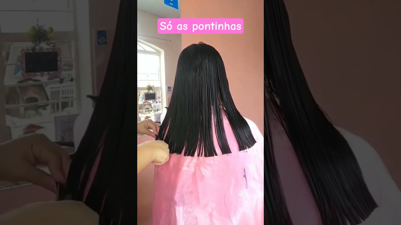 S&oacute; as pontinhas #hair #cortes #cabelos #2025