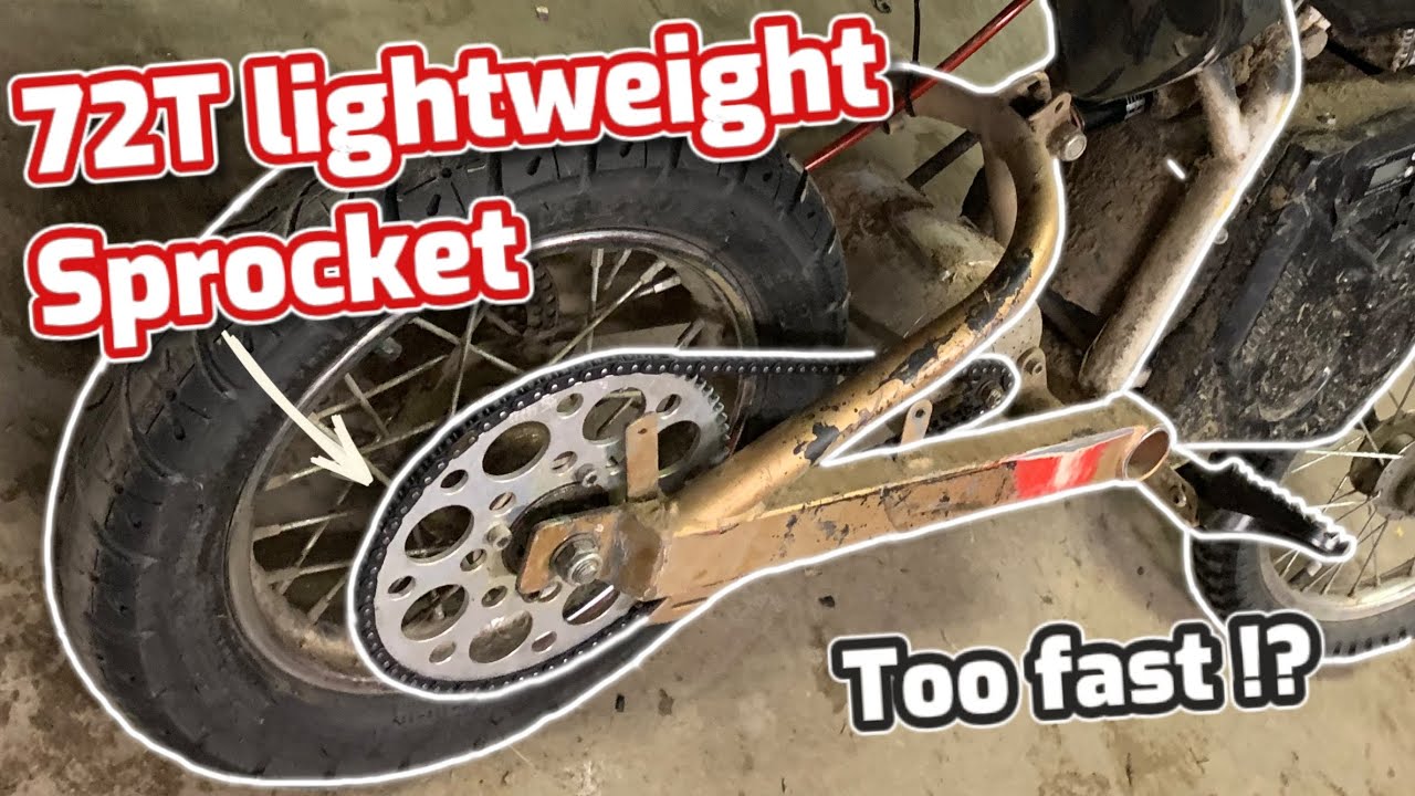 How to get more speed on razor mx650, E&C sprocket upgrade (crazy torque!!)