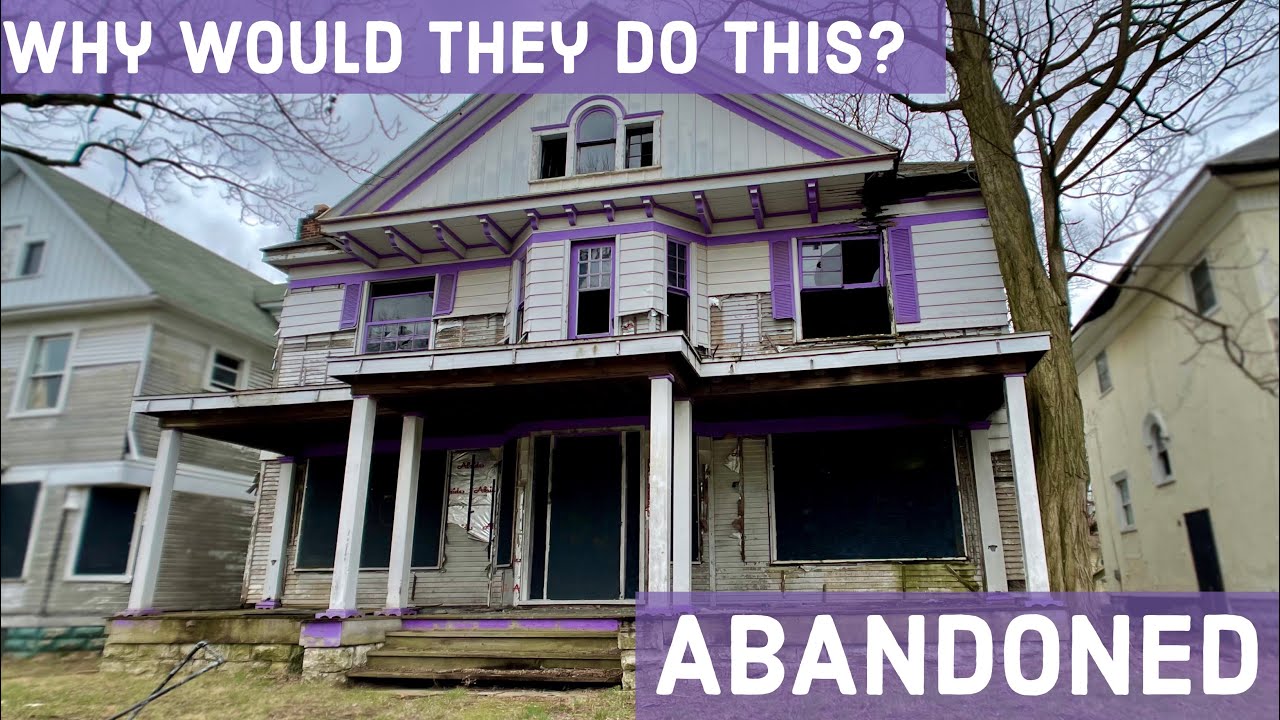 Exploring an Abandoned Purple House | Ohio Architecture 4K