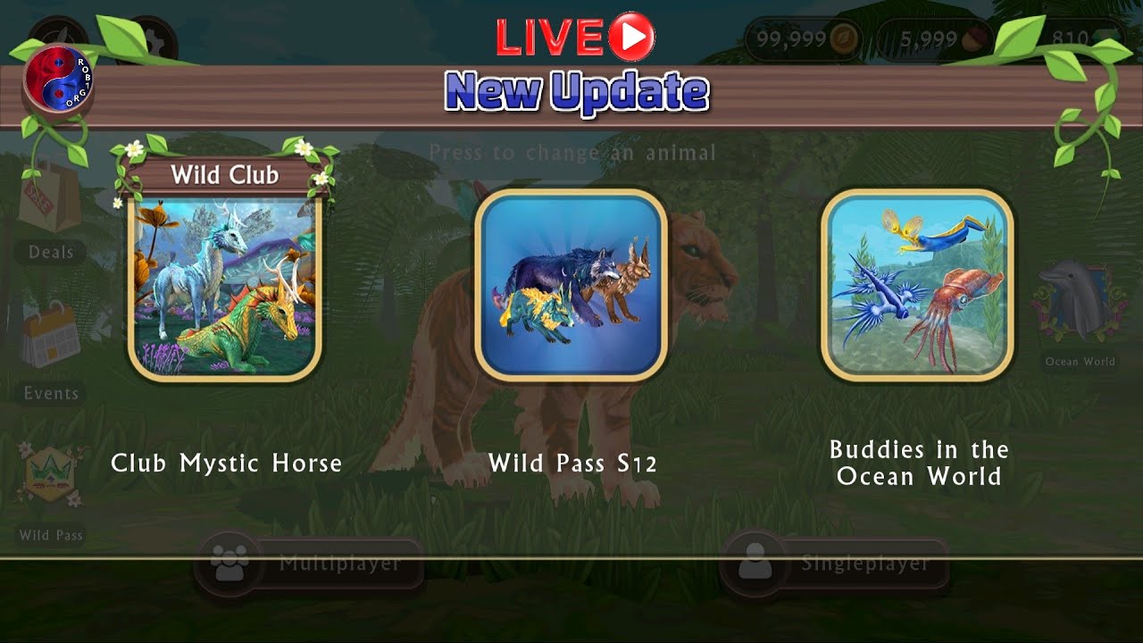 🔴 LIVE | WildCraft: New Update 👀 Wild Pass Season 12 and The Wolf: more |