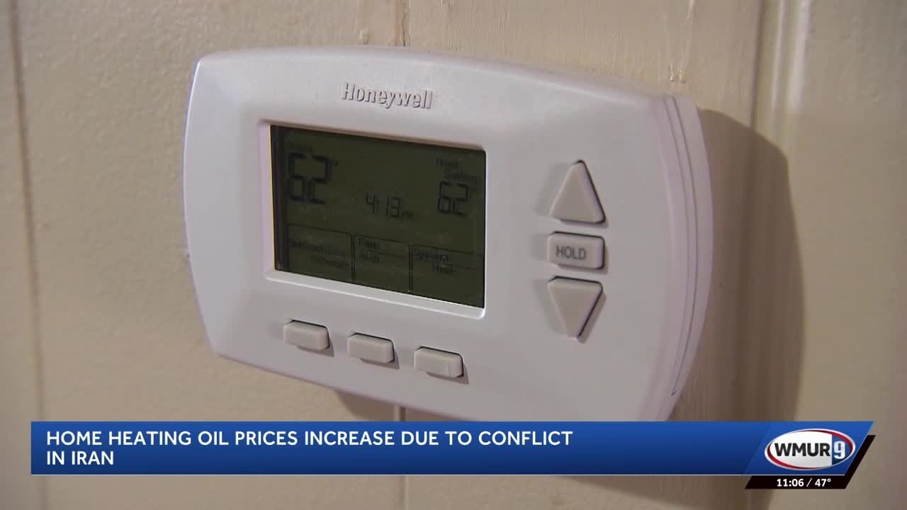 Home heating oil prices climb in New Hampshire as conflict in Iran continues