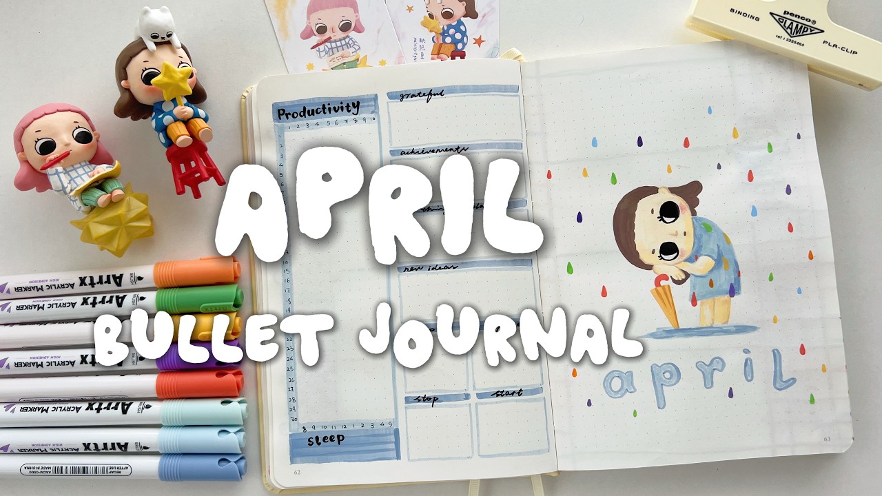 Оформление ежедневника Bullet Journal на апрель 2026 года ✿ Планируйте вместе со мной ✿ Тема в ст...