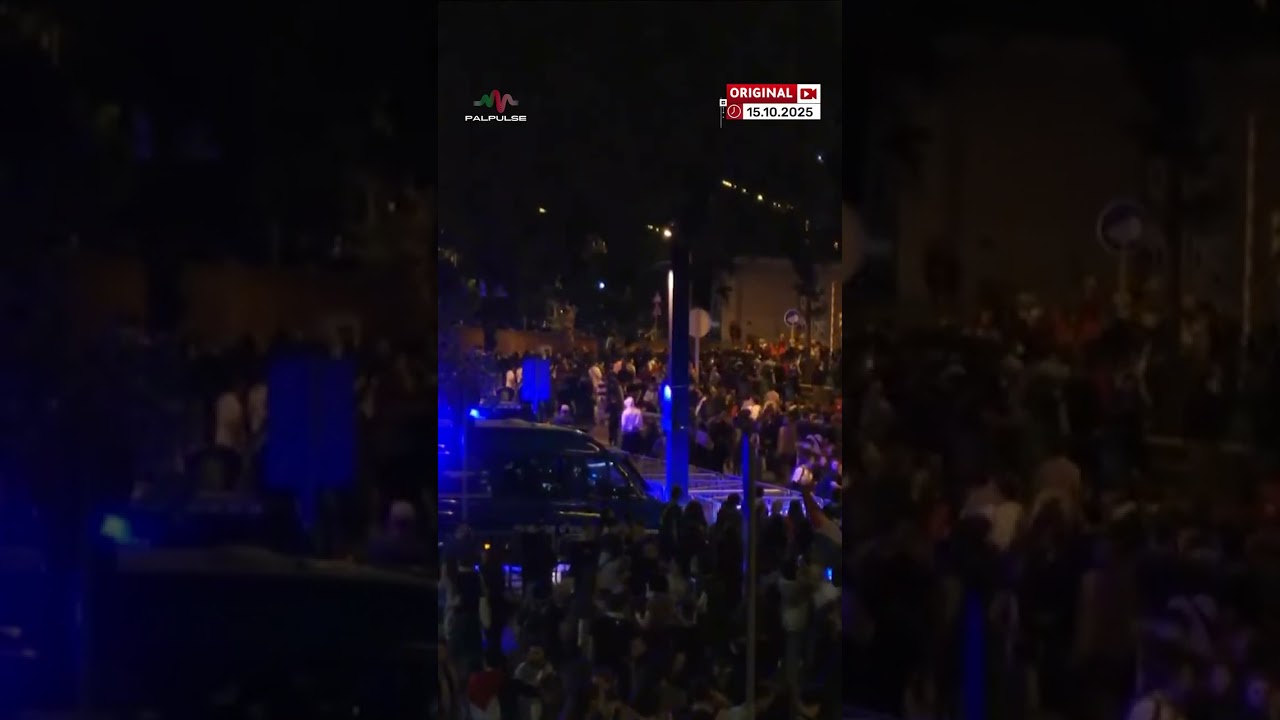 Huge Protest Outside The Israeli Consulate in Spain