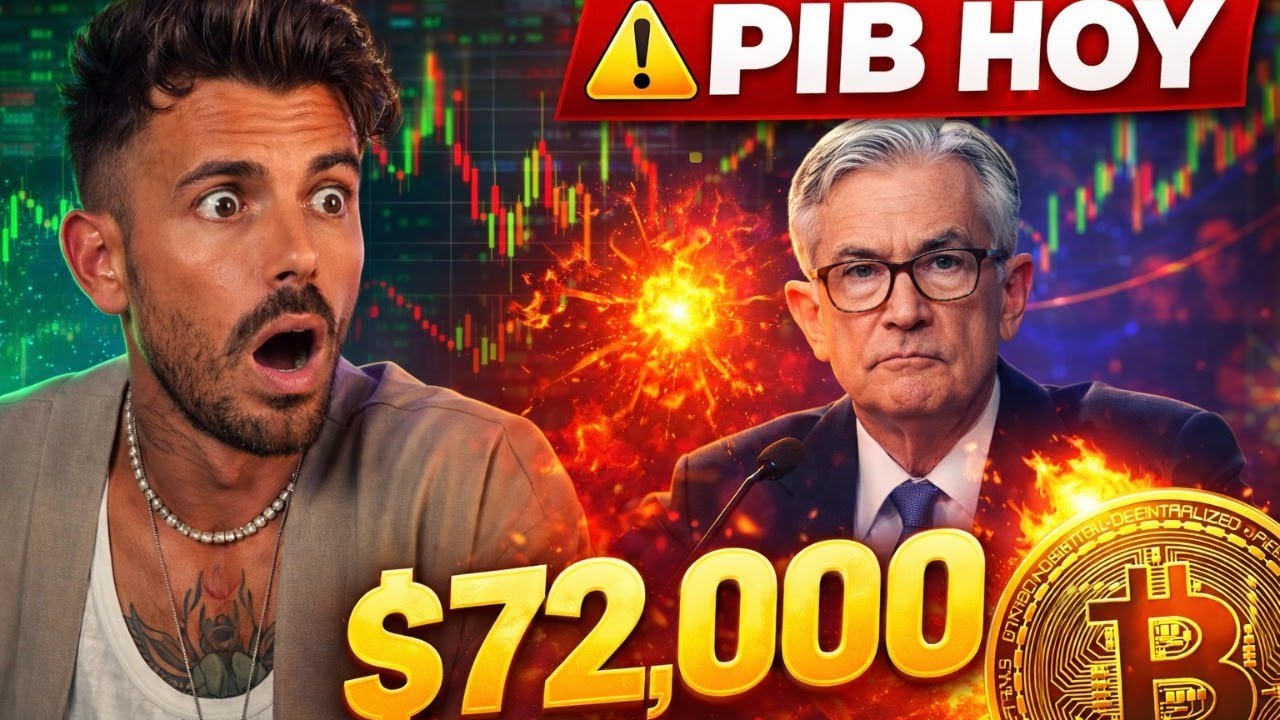 🚨 BITCOIN en $72.000 antes del PIB de EE.UU. | Hoy puede EXPLOTAR el mercado