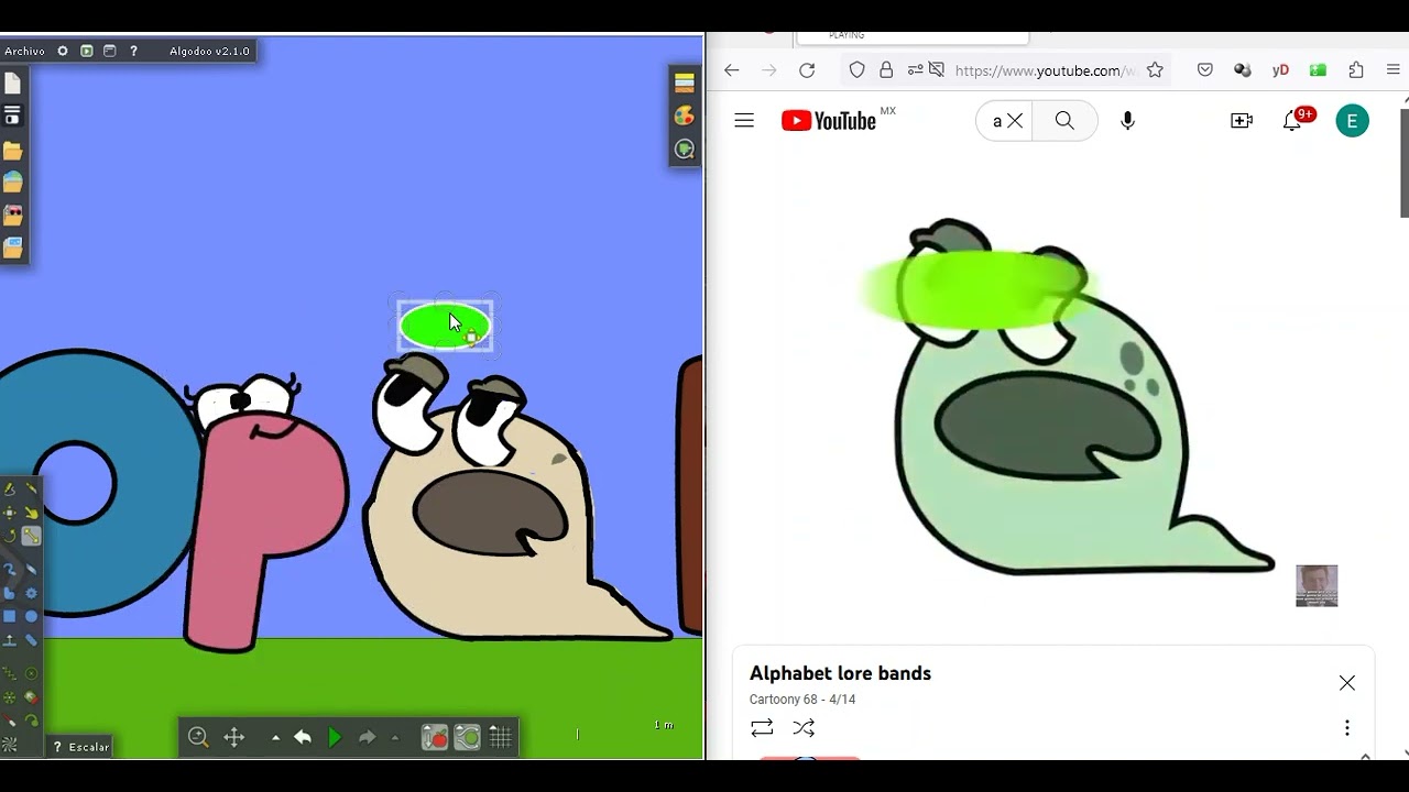 Alphabet band lore 2 sorry for n and u