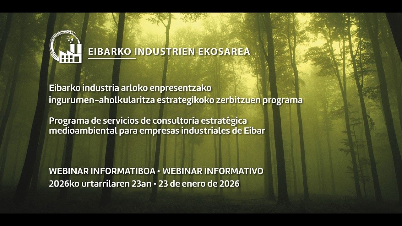 Eibarko Industrien Ekosarea progamaren informazio saioa. Sesión informativa del programa Eibarko In
