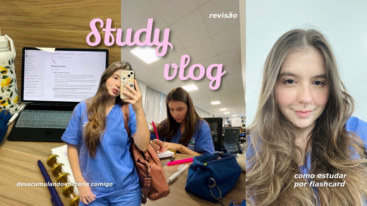 study vlog | +6 horas de estudo desacumulado matéria da faculdade de medicina 