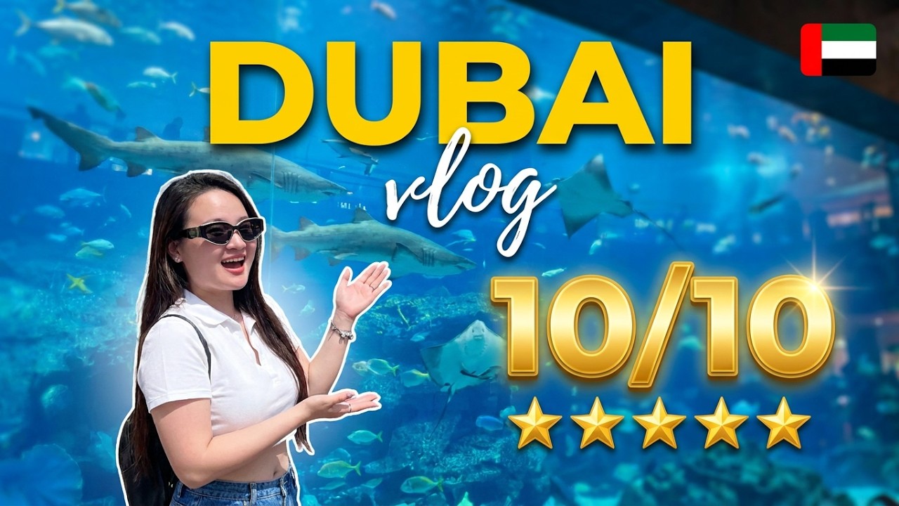 Amy in Dubai Tập 3 | Đi Chợ Ở Dubai Mà Như Đi Resort 5 Sao | Dubai Mall & Aquarium Tráng Lệ  🇦🇪