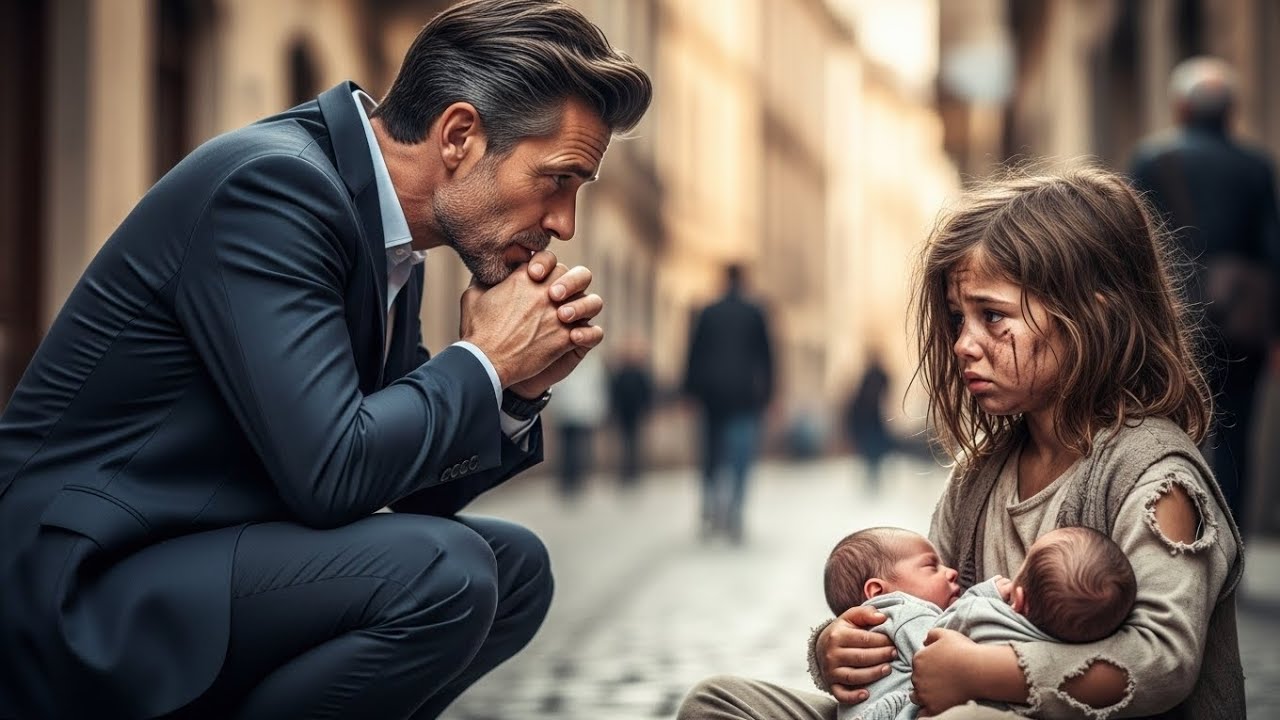 «El MILLONARIO iba a irse… hasta que la NIÑA dijo esto»