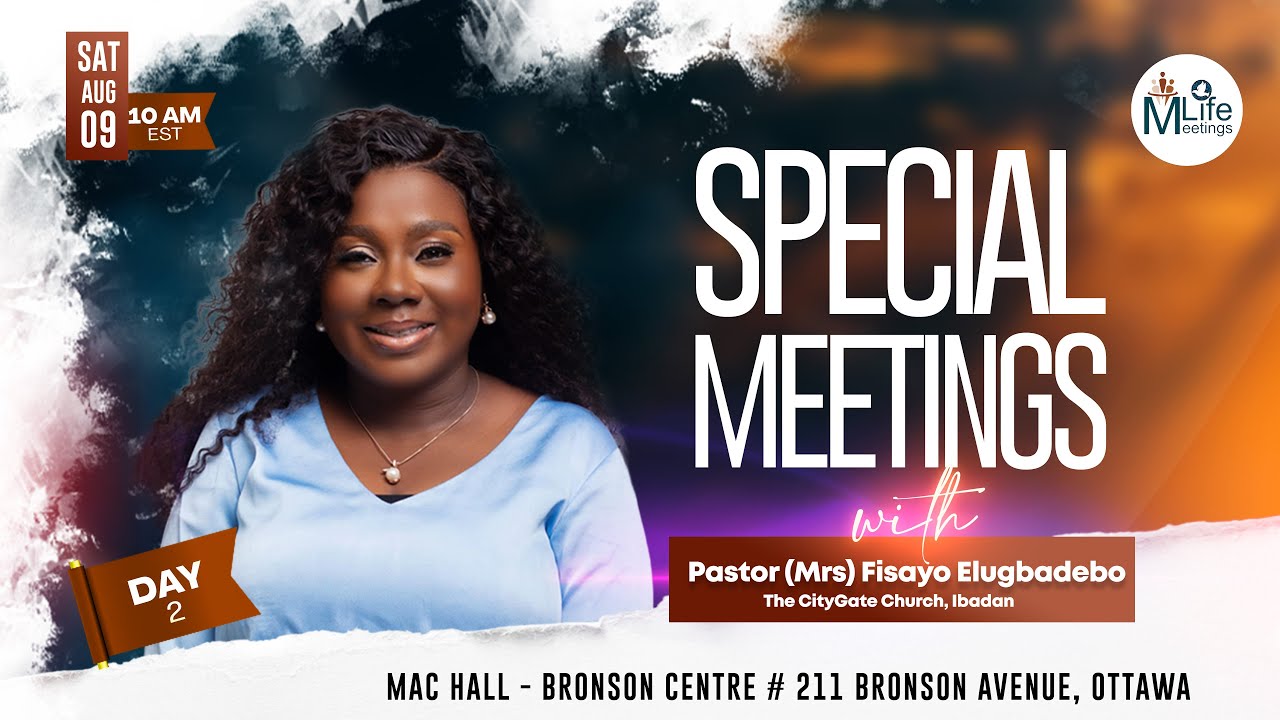 DAY 2 | SPECIAL MEETINGS WITH PASTOR (MRS) FISAYO ELUGBADEBO | August 9th, 2025
