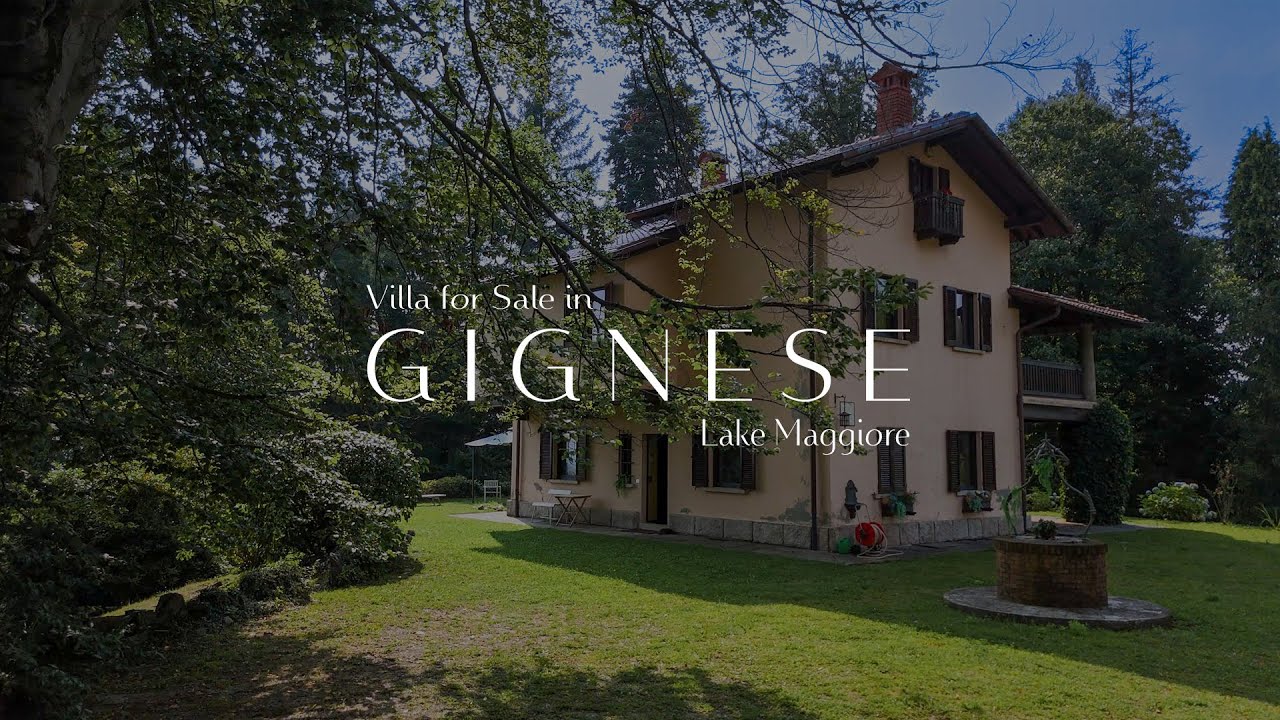 FOR SALE IN GIGNESE - Charming Villa on Lake Maggiore with park I PAPURELLO
