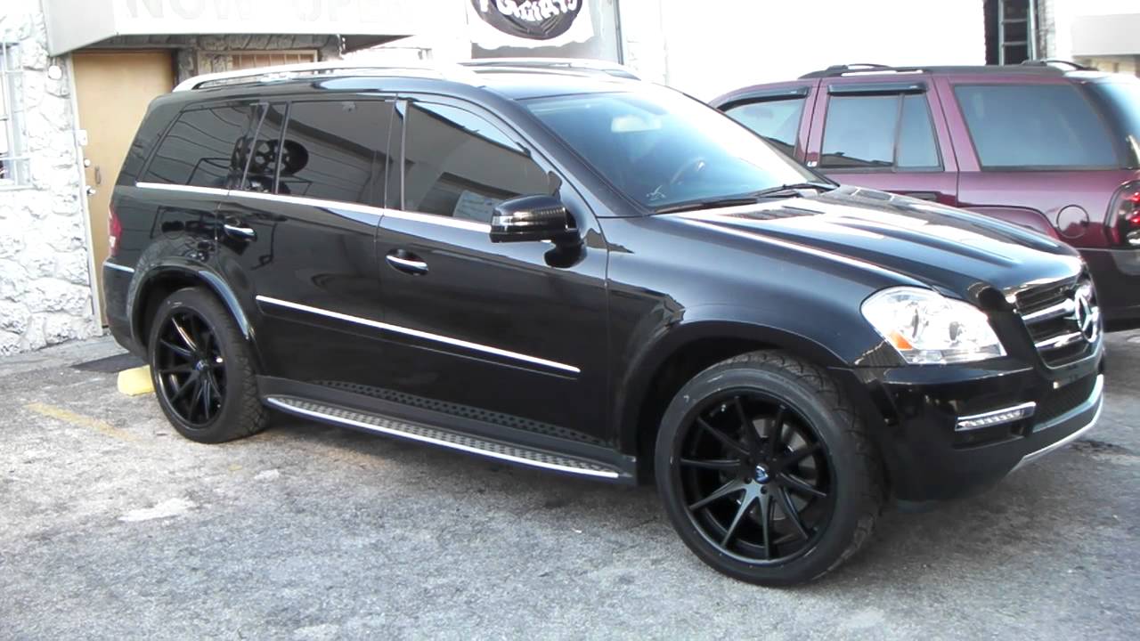 www.DUBSandTIRES.com 22 Inch Rohana RC-10 Wheels 2012 Mercedes GL450  Matte Black Concave Rims