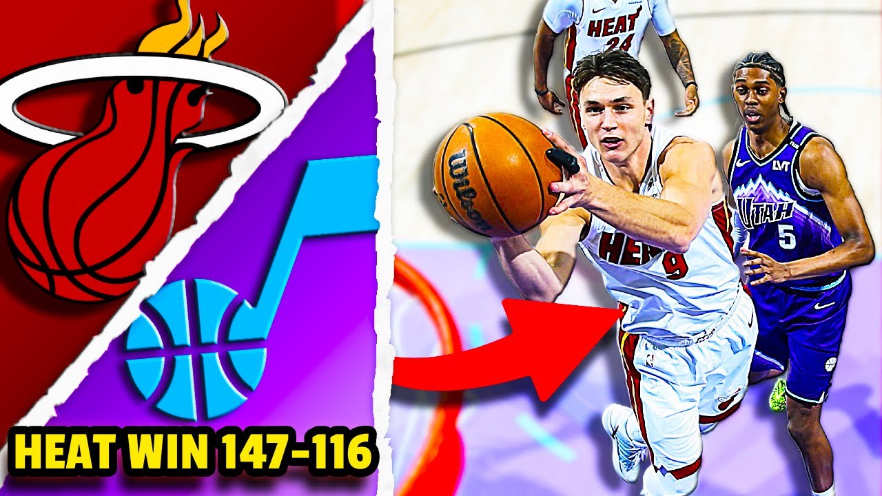 Miami Heat FEAST on the Glass in DOMINATING Win vs Jazz | Bam and Pelle Lead the Way