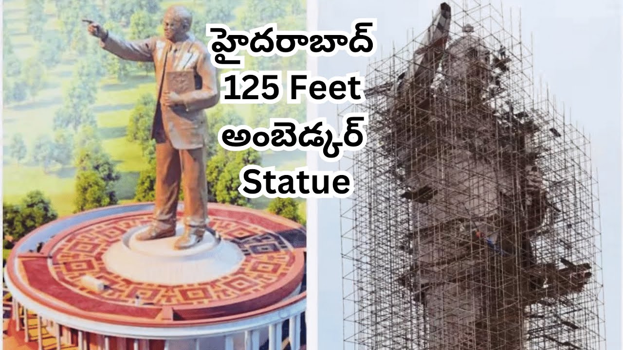 125 feet Ambedkar Statue News in Hyderabad | Ambedkar Statue at Tank Bund | Hyderabad Real Estate