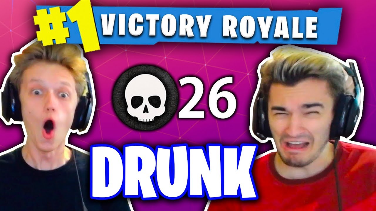 1 KILL = 1 SHOT OF LIQUOR! (DRUNK FORTNITE WIN WITH MY ROOMMATES!)