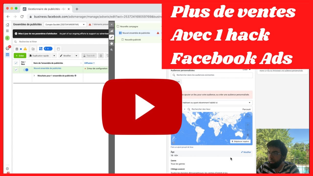 Comment faire plus de ventes Facebook gr&acirc;ce &agrave; 1 Hack facebook ads ?