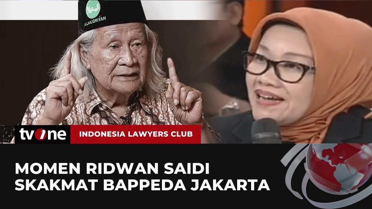 Momen Ridwan Saidi Sentil BAPPEDA soal Aturan Reklamasi | ILC tvOne