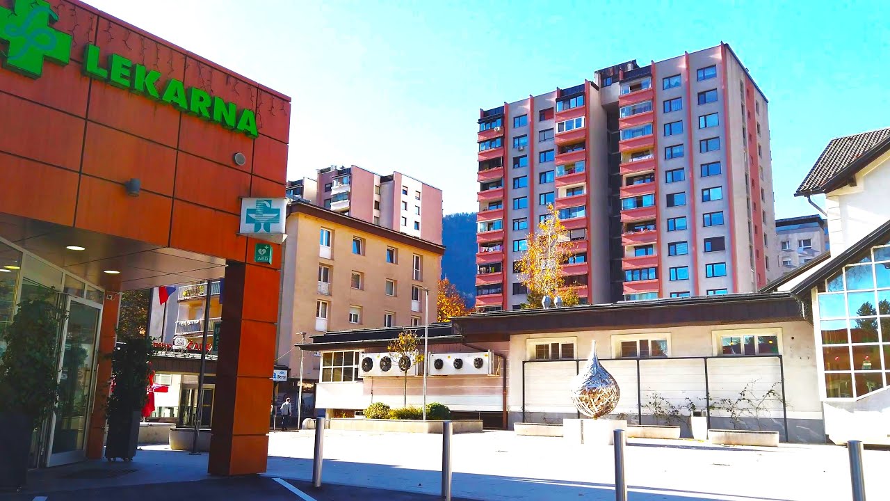 Jesenice City Center, Slovenia - 4K Virtual Walking Tour