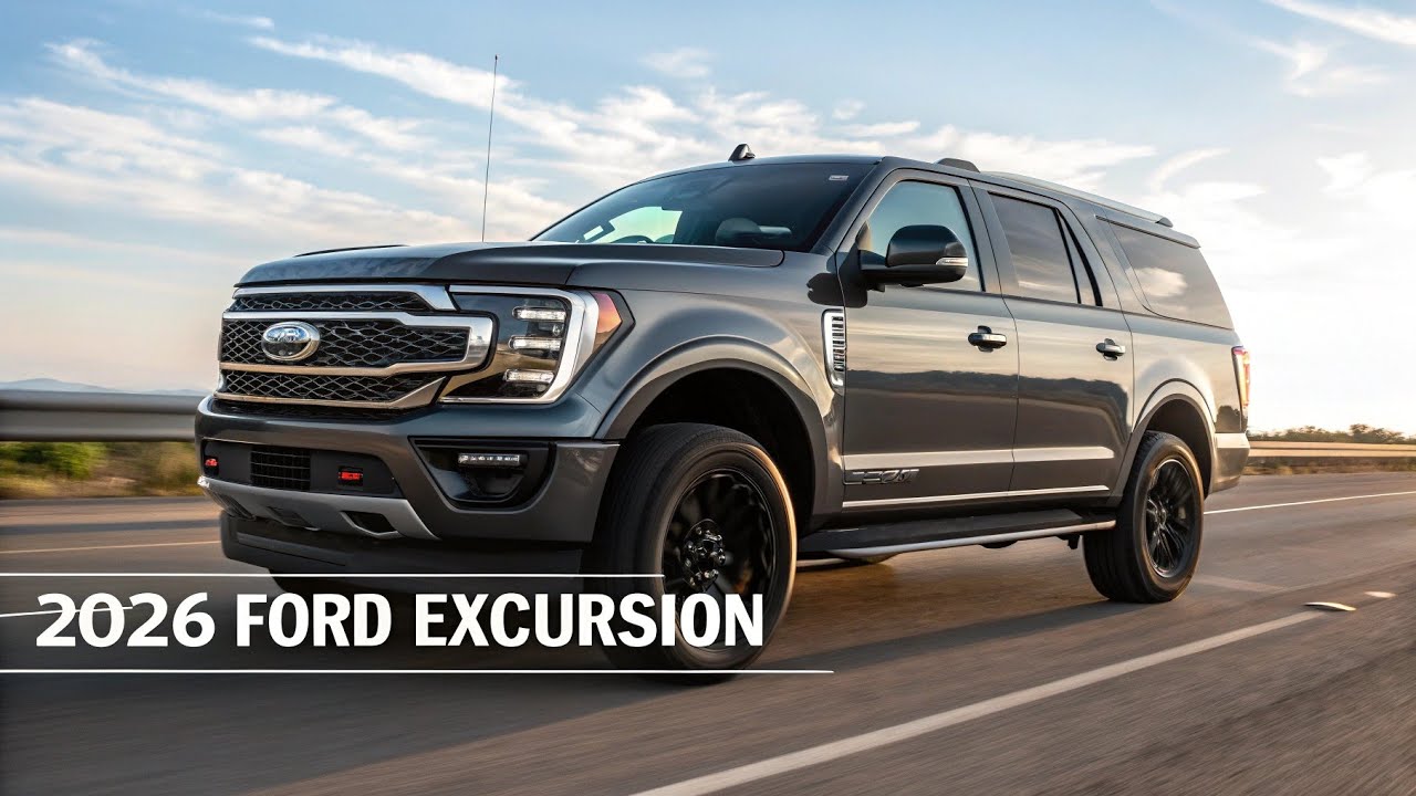 «Представлен Ford Excursion 2026 года: гигантский внедорожник, на фоне которого Suburban кажутся ...