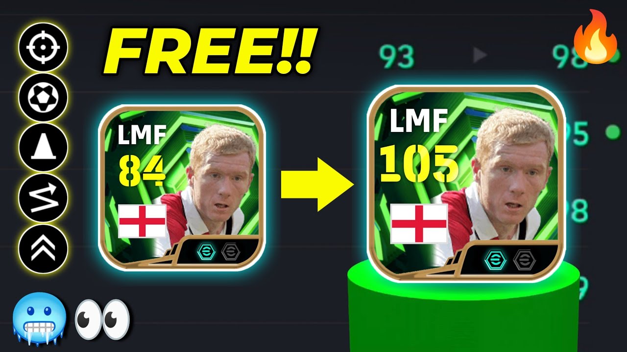 Free Epic Paul Scholes Best Training Guide - How to train Paul Scholes in eFootball 2026 Mobile