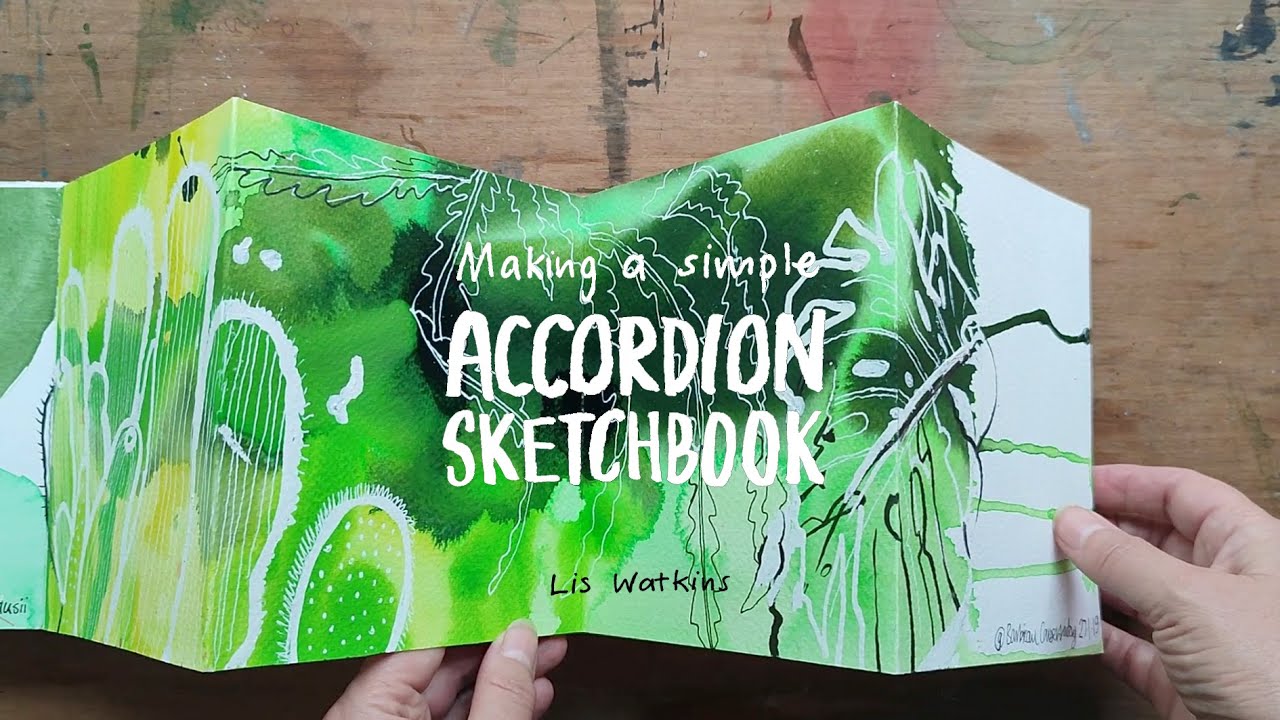 Tips and techniques - Making a simple accordion sketchbook