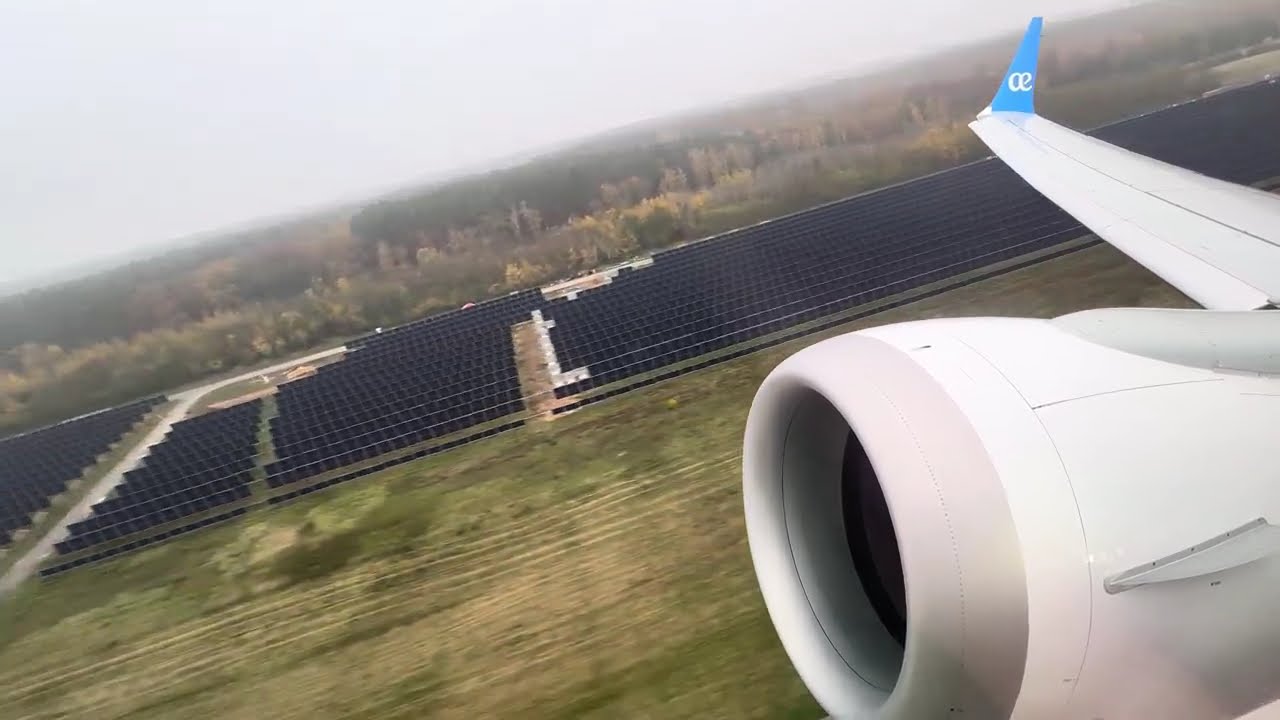 Air Europa B737 MAX 8 Onboard Takeoff Frankfurt Airport EC-OPA Seat 7F